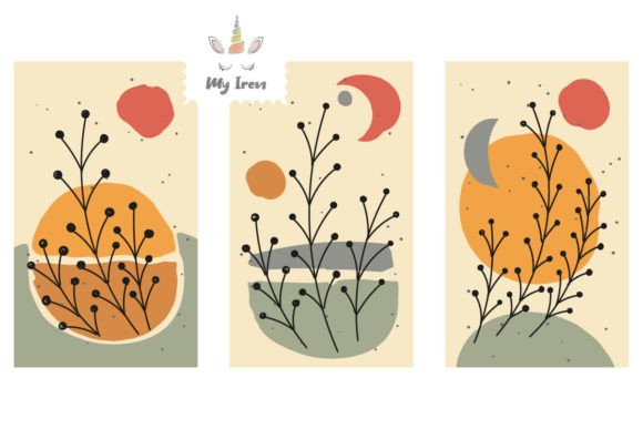 Abstraction with Flowers Graphics for Digital Sellers