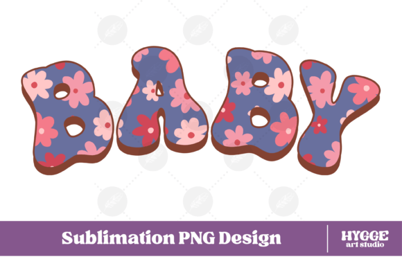 Baby Png Retro Flowers Mothers Day Graphics