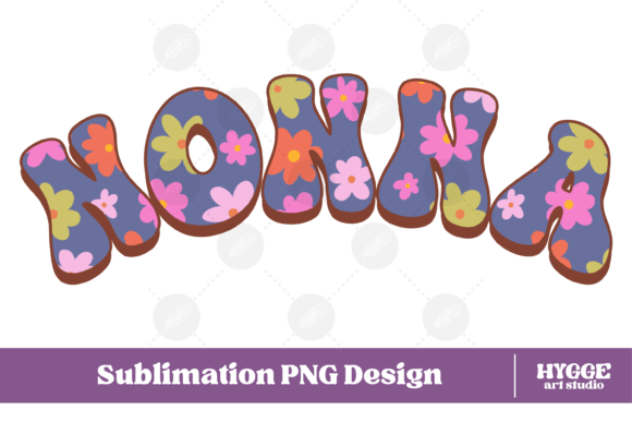 Nonna Png Retro Flowers Mothers Day Design Review