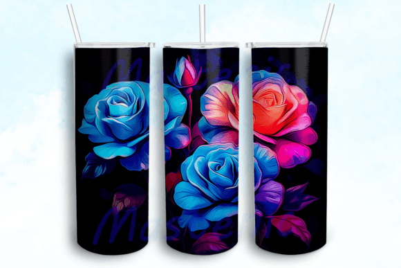 Roses Flowers 20 Oz Skinny Tumbler Graphics for Crafts