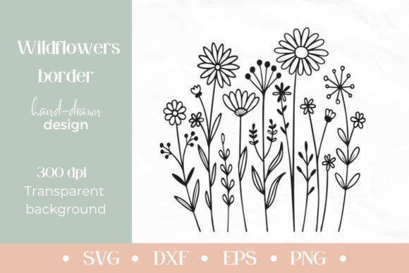 Vector Doodle Wild Flowers SVG: A Versatile Graphic for Crafting