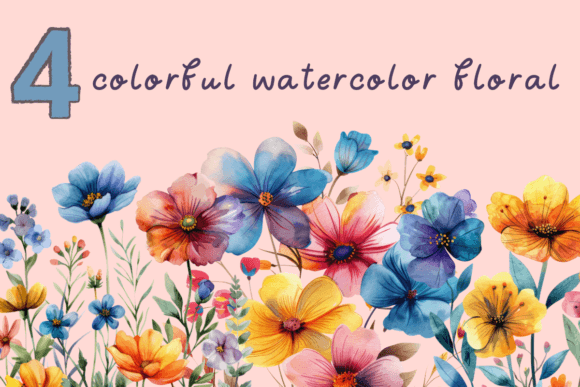 Watercolor Flowers, Colorful Floras: A Graphic Asset for Local Branding